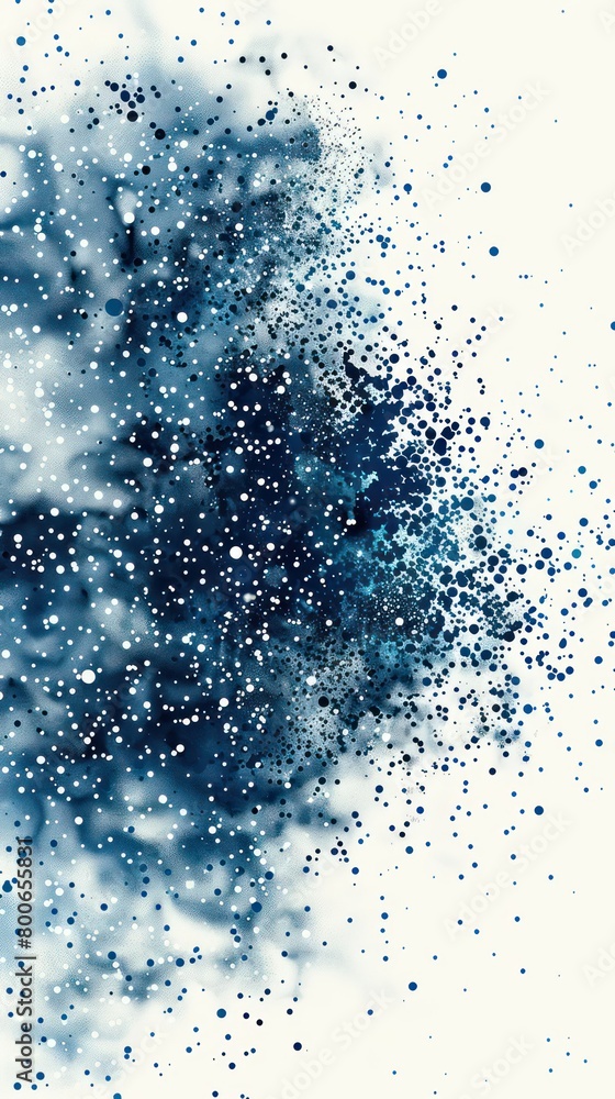 digital representation of pathology made of blue dots and splashes in a white vertical background
digital representation of pathology made of blue dots and splashes in a white vertical background