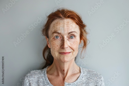 Wrinkle treatments in skincare focus on merging natural aging care with methods to restore even skin tone and maintain health. photo