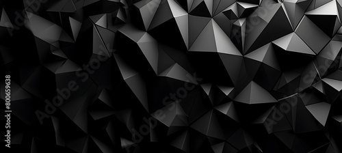 Black Minimalist Background with Prism Effect Pattern: Elegant and Modern Design