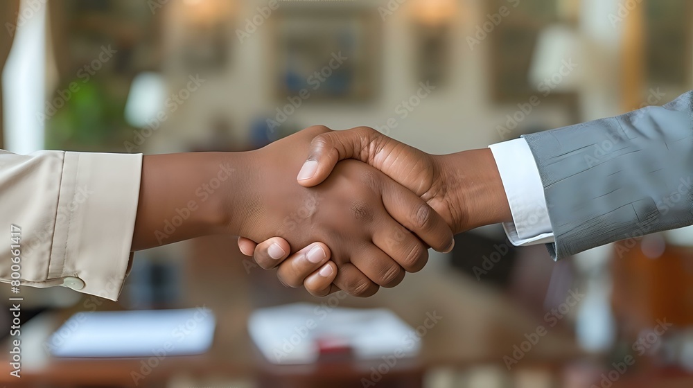 Successful Partnership: Capturing a Moment of Agreement in Business