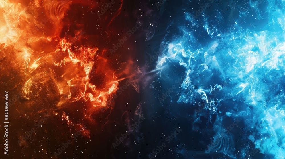 Fire & Ice - HD Wallpaper