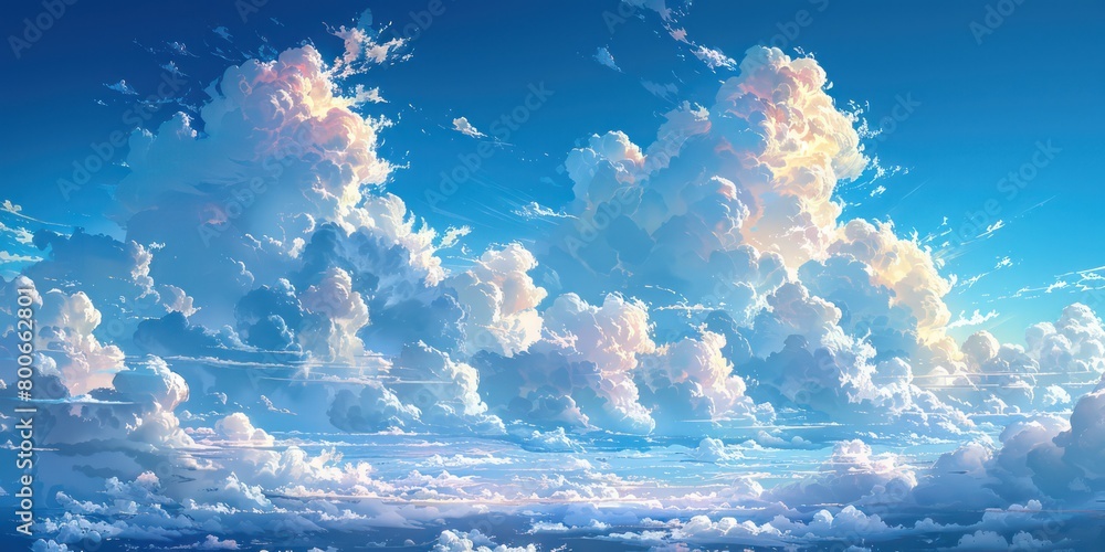 background of a blue sky with soft clouds and nice light background of a blue sky with soft clouds and nice light