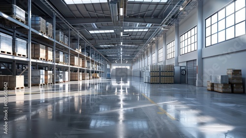 bright and modern warehouse with big windows and nice light