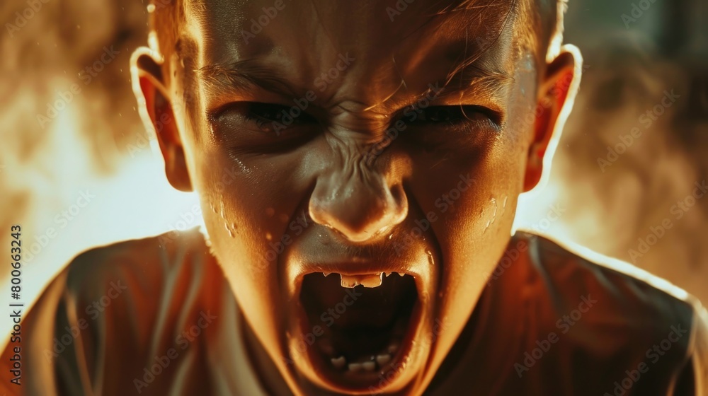 Close up of a person with an open mouth, suitable for medical or dental concepts Close up of a person with an open mouth, suitable for medical or dental concepts
