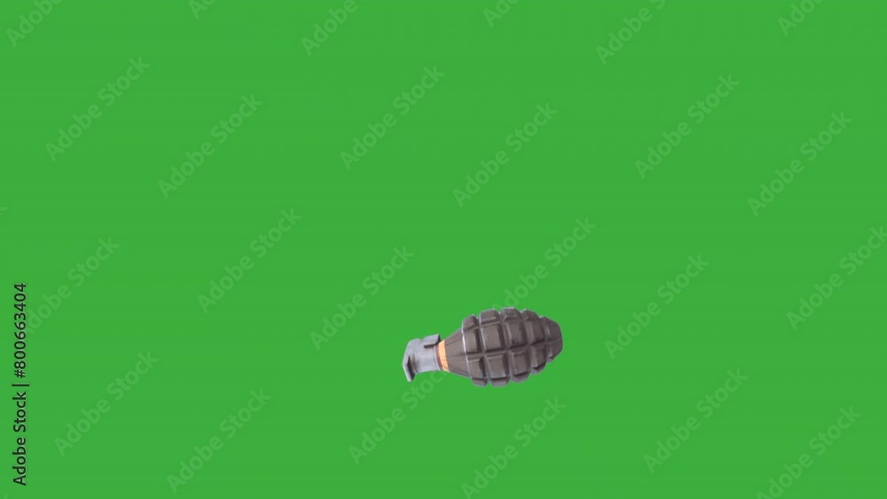Grenade Exploding Real Grenade falling and exploding green screen Stock Video | Adobe Stock
