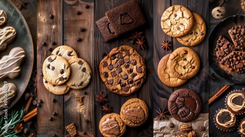 moodboard of a bunch of cookies photo
