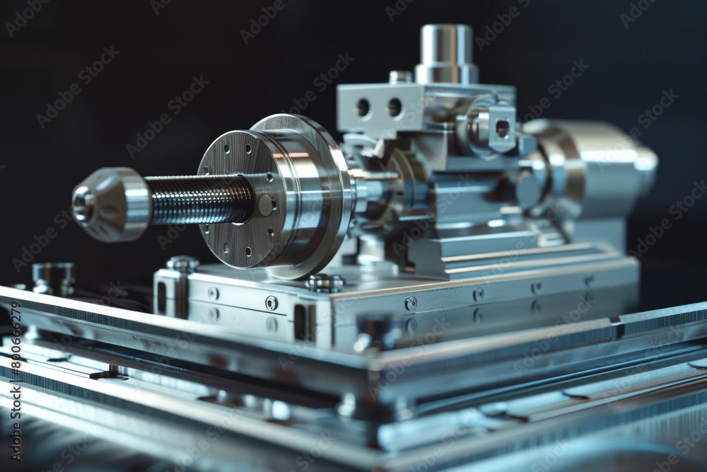 Fototapeta premium A machine sitting on a table, suitable for technology concepts