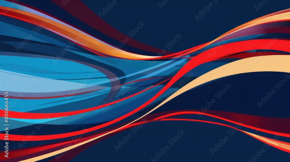 abstract design of a background with blue, red and yellow lines abstract design of a background with blue, red and yellow lines