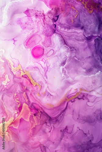 Close up of a vibrant purple and yellow abstract painting, ideal for artistic backgrounds