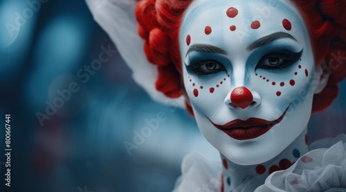 Clown with Dramatic Makeup