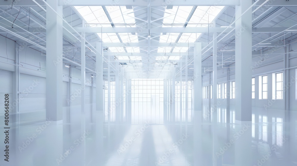 large modern white warehouse interior large modern white warehouse interior