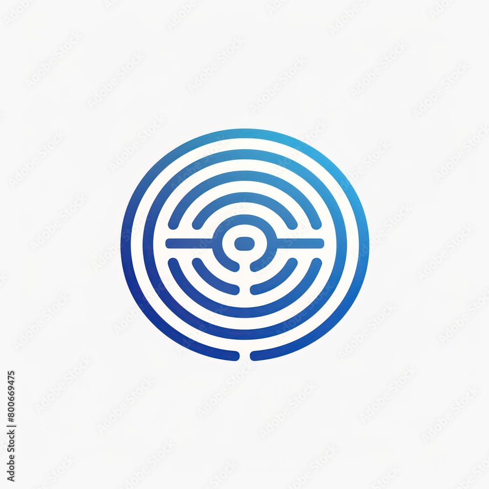 minimal symbol of a labyrinth in blue shade and flat design in white background
minimal symbol of a labyrinth in blue shade and flat design in white background