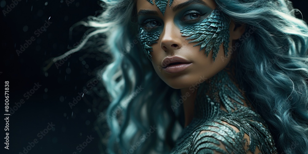 Naklejka premium Mystical Creature Portrait