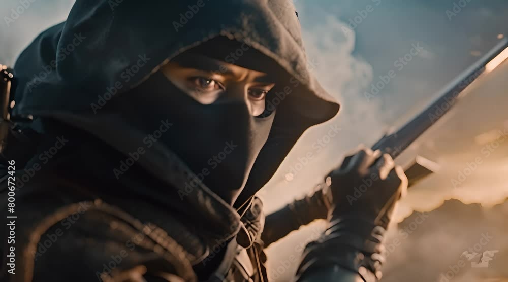 Cinematic Ninja in Action Cinematic Ninja in Action