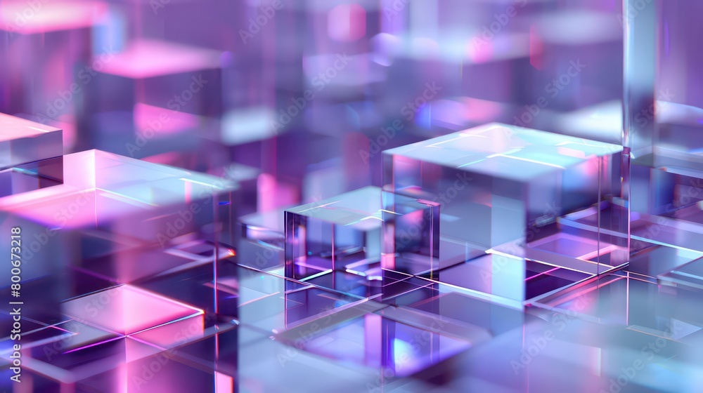 Technological elements, purple and blue transparent gradient like frosted glass Technological elements, purple and blue transparent gradient like frosted glass