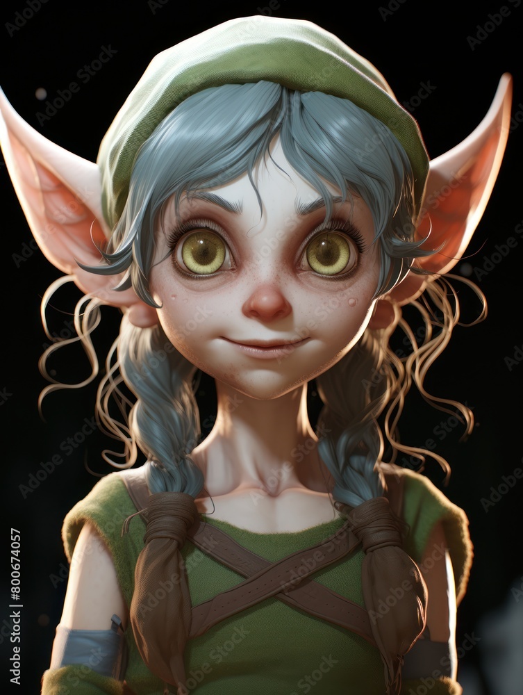 custom made wallpaper toronto digitalWhimsical Elf Portrait