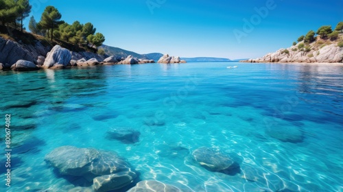 Stunning Turquoise Waters of a Mediterranean Cove