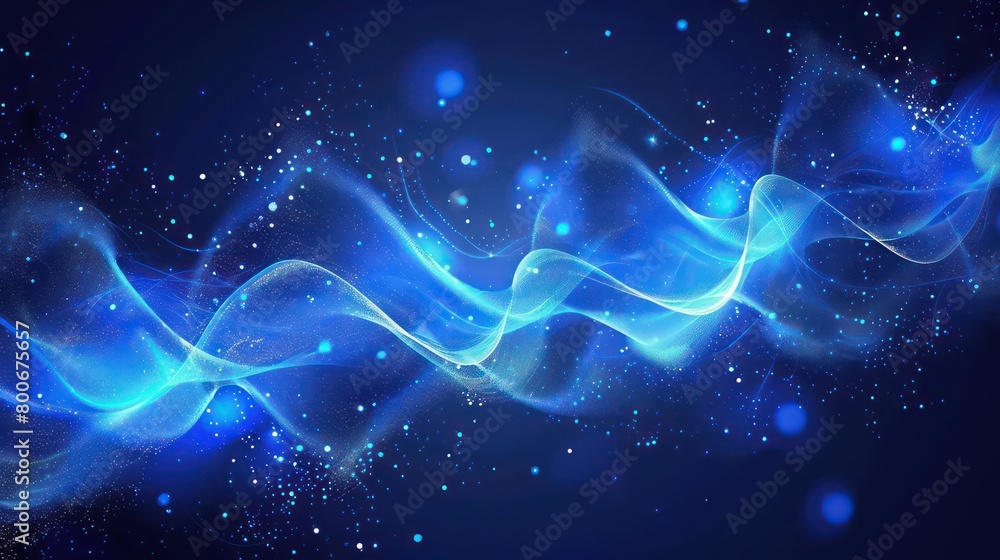 blue background with sound waves and lighting striking blue background with sound waves and lighting striking