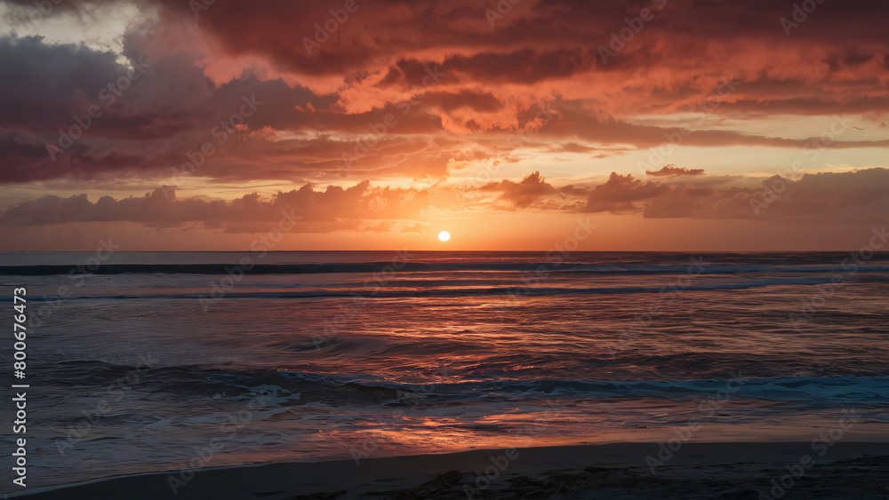 sunset over the ocean sunset over the ocean