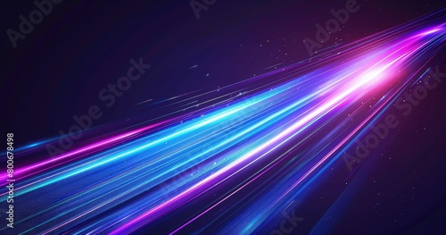 intense purple and blue light explosion