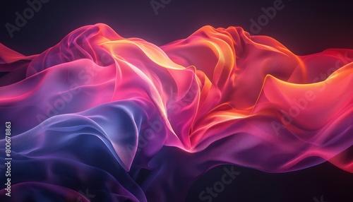 abstract simplified colorful gradient waves