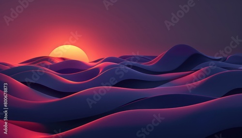 abstract simplified colorful gradient waves