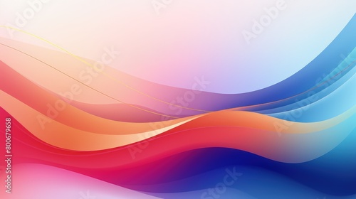 smooth colorful gradient wave art