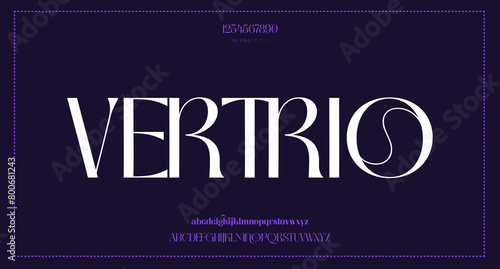 Vector luxury sans serif alphabet letters font and number classic lettering minimal fashion designs typography wedding fonts and logo vector illustration