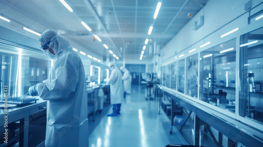 brightly lit cleanroom engineers shaping future microchip tech brightly lit cleanroom engineers shaping future microchip tech