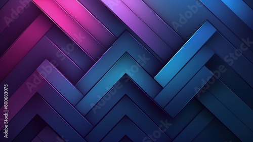 dynamic zigzag geometry in purple and blue