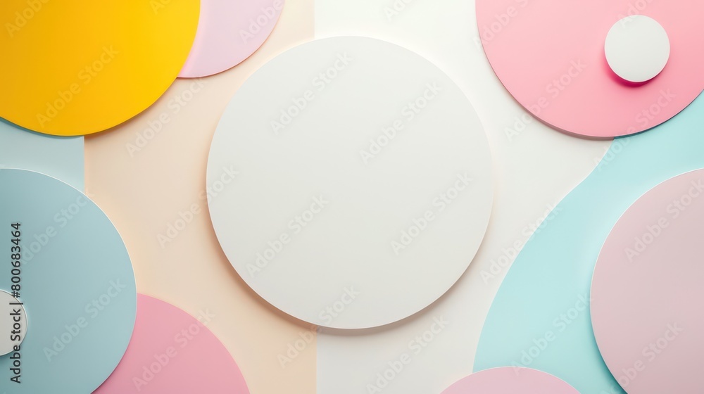 soft pastel shapes along the border, gentle hues framing the whitespace soft pastel shapes along the border, gentle hues framing the whitespace