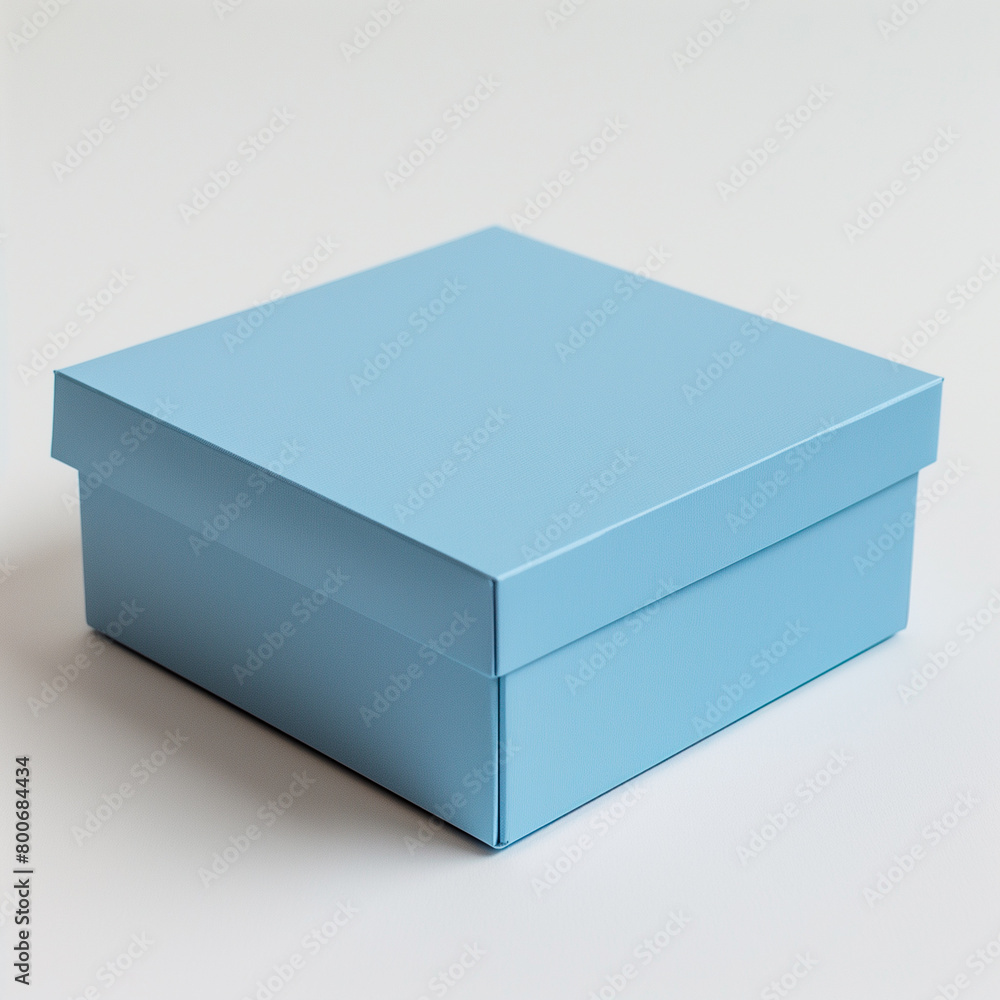 Blue packaging, box mockup Blue packaging, box mockup