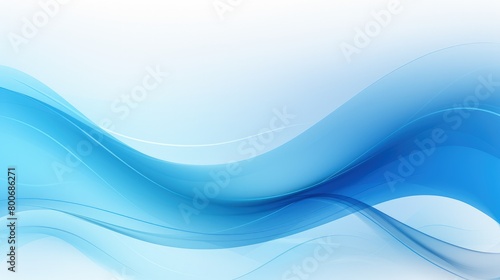 flowing blue silk artistic wallpaper