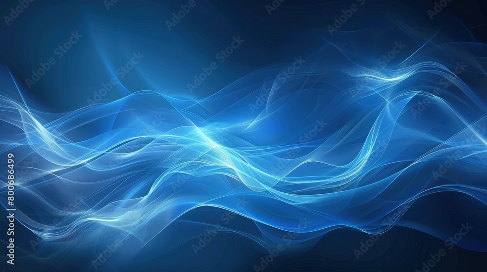dreamy blue cosmic wave design