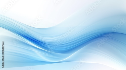 gentle blue curves on white