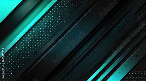 neon turquoise and black hi tech vector gradient texture  photo