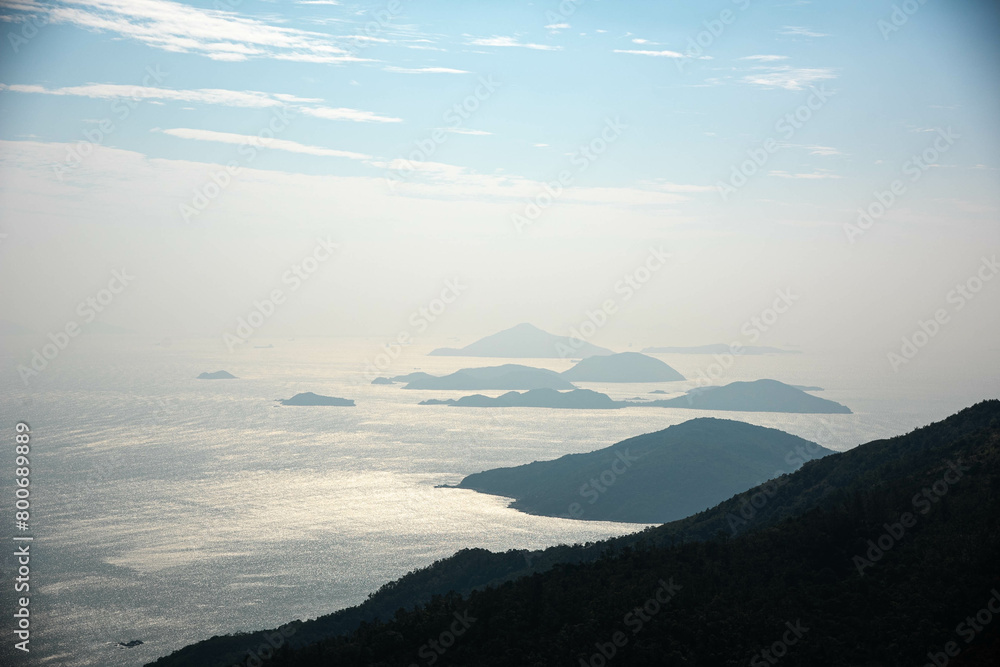View of islands from a high point