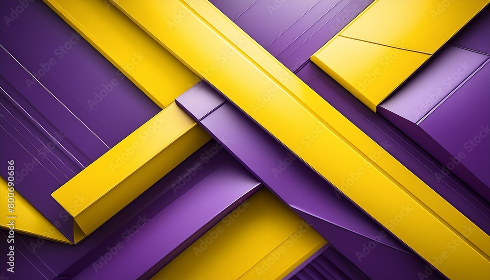 Abstract geometric shapes overlapping, rich purples and bright yellows Abstract geometric shapes overlapping, rich purples and bright yellows