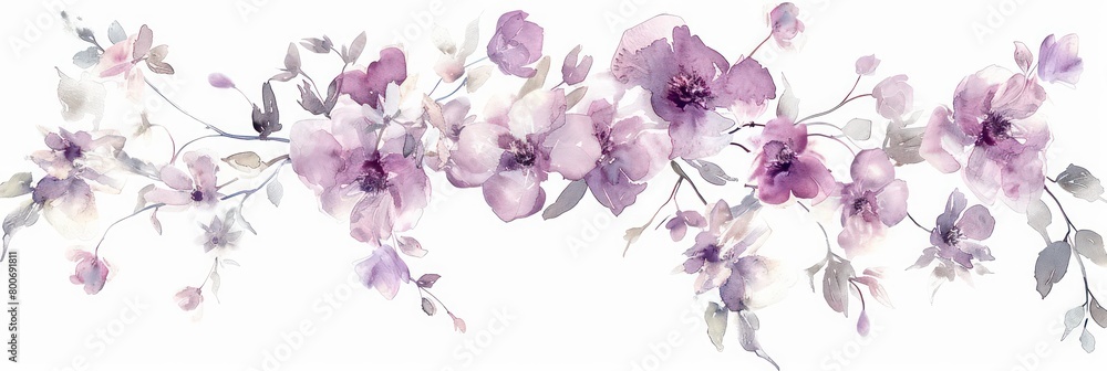 wedding corner sequence of flowers without stems, watercolour painting wedding corner sequence of flowers without stems, watercolour painting