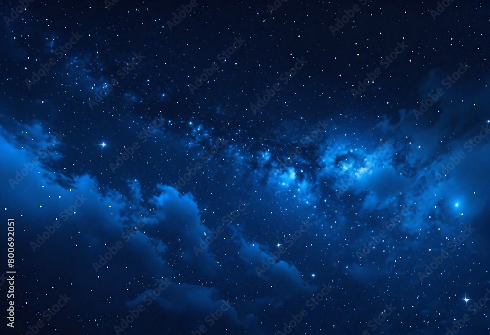 Fototapeta premium Heavenly Sights: Nebulae and Stars Adorning the Night Sky