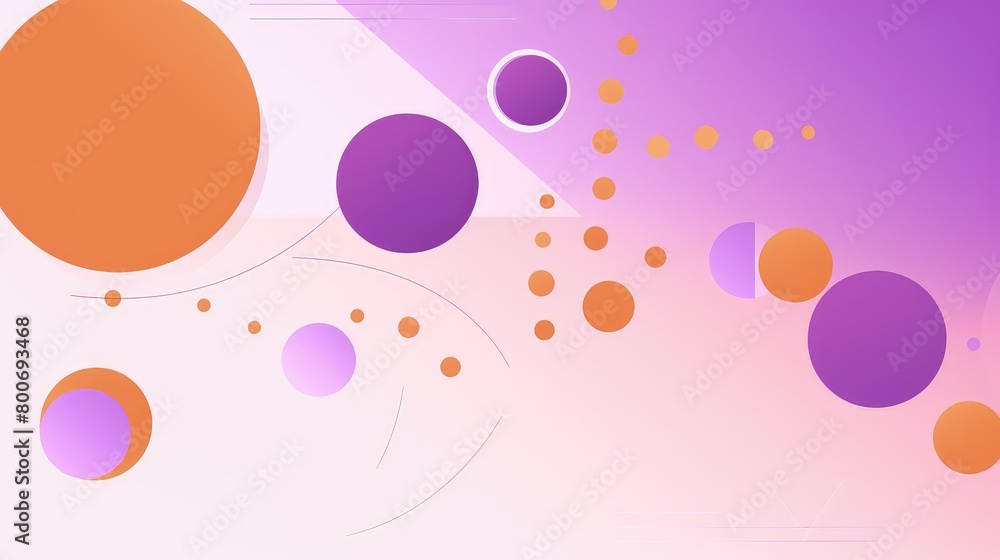 playful circle patterns on purple abstract