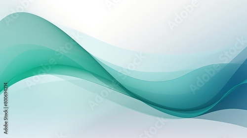 abstract green and blue wave background