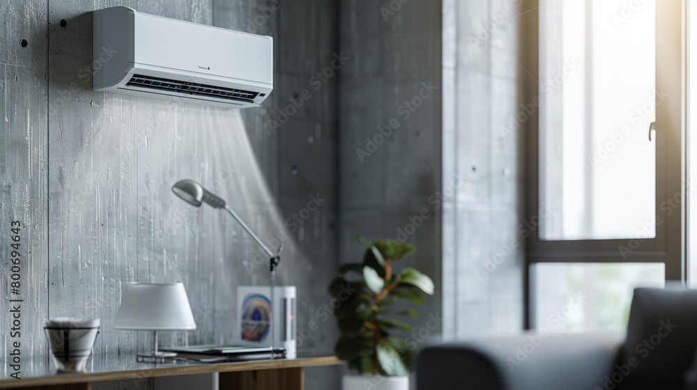 Energy-saving air conditioning, fresh and natural modern living room. Energy-saving air conditioning, fresh and natural modern living room.