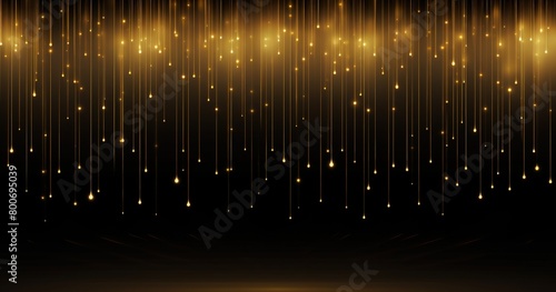 shimmering golden droplets descending background