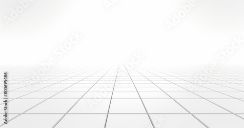 futuristic white grid tunnel view background