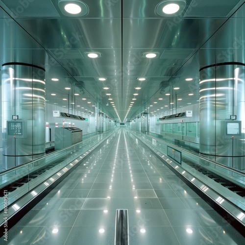 baggage handling system at international airport