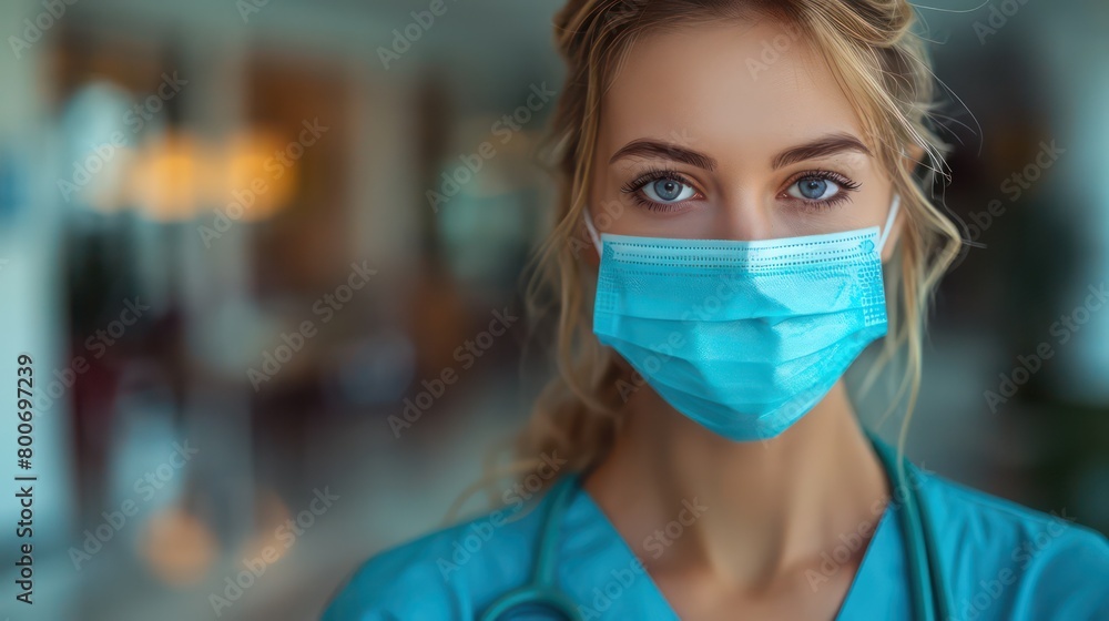 Nurse with surgical mask