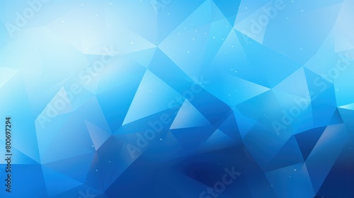 creative blue geometric shapes art background
