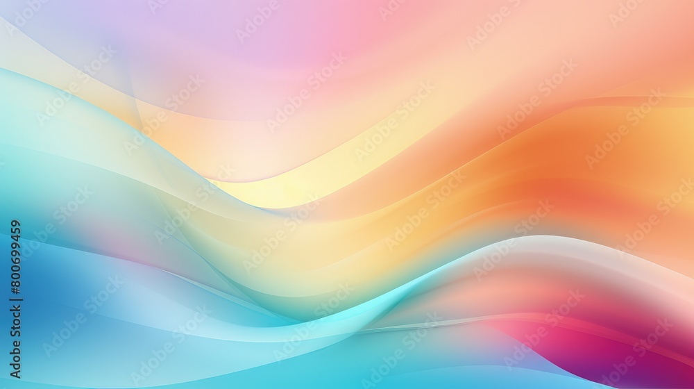 colorful gradient ocean waves background