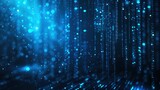 neon blue digital particles background